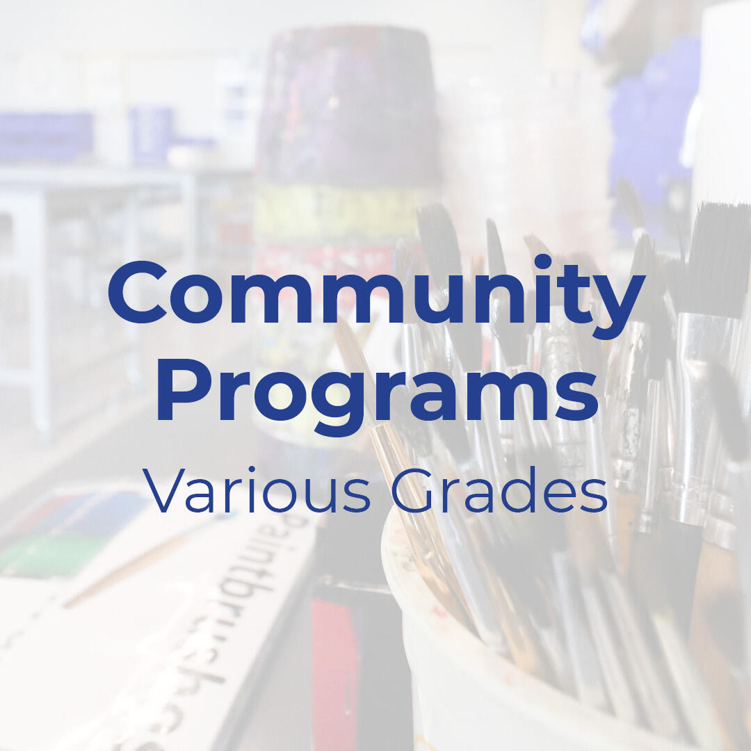 Text that reads "Community Programs"
