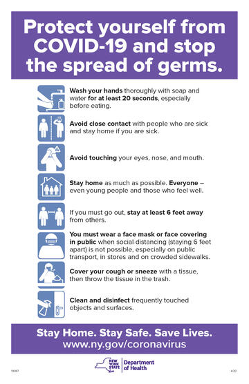 Protect yourself from COVID-19 and stop the spread of germs
