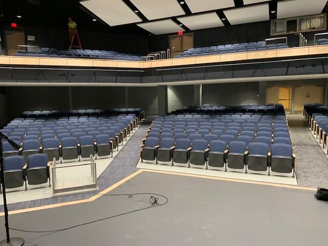 View of the new auditorium