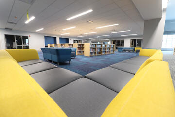 New seating options in the library