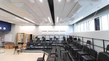 New music classroom at Albany High