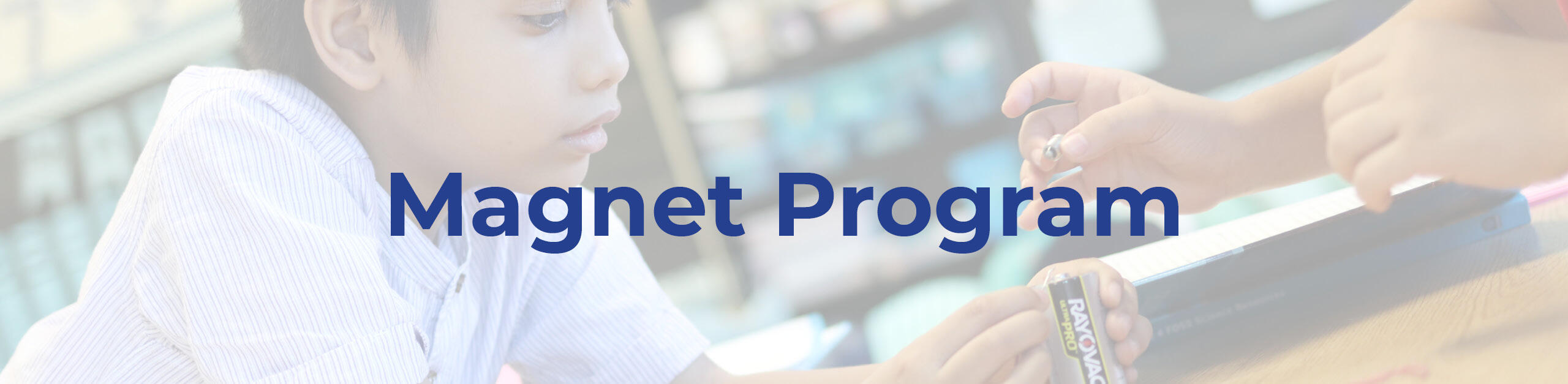 Image with text that reads: Magnet Program