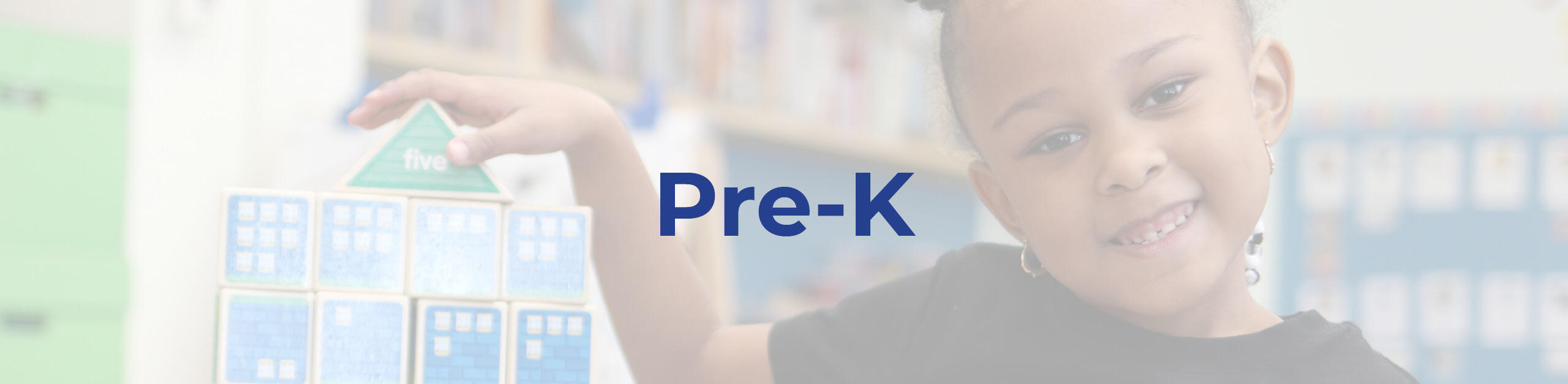 Image with text that reads: Pre-K